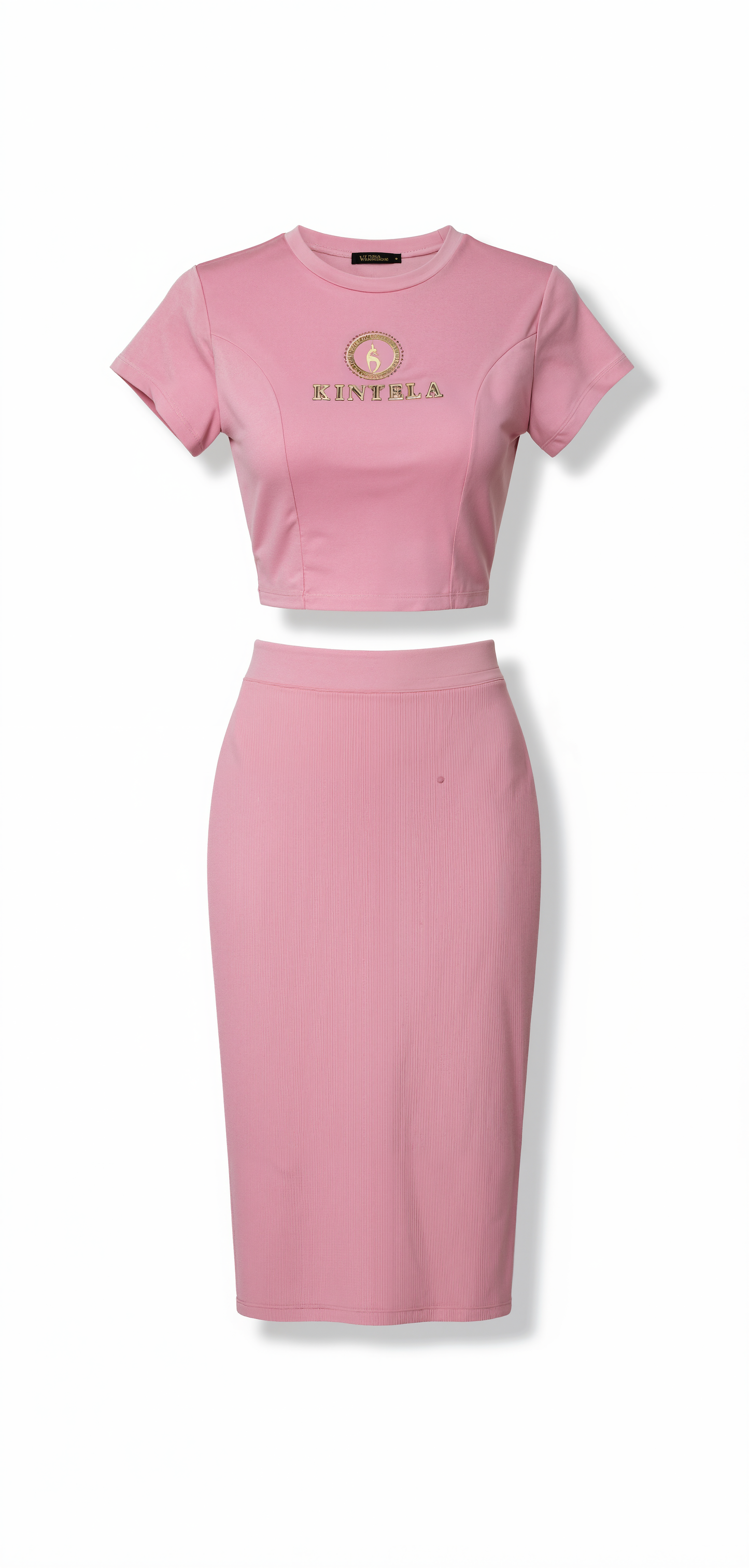 Kintela Blush - Crop Top & Mini-Skirt