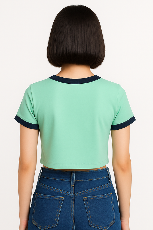 Kintela Minty Crop Tee