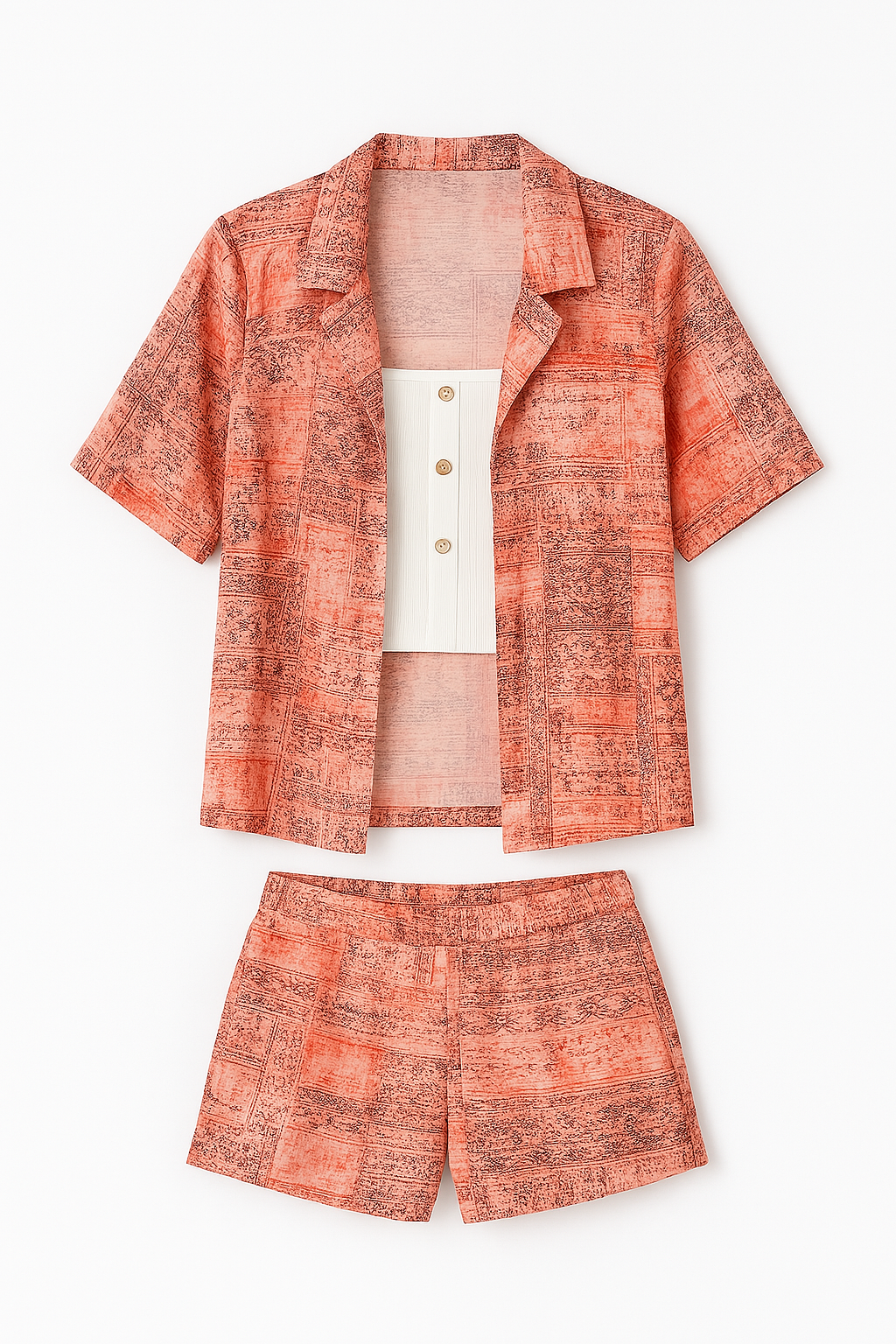 Coral Desert Print Trio