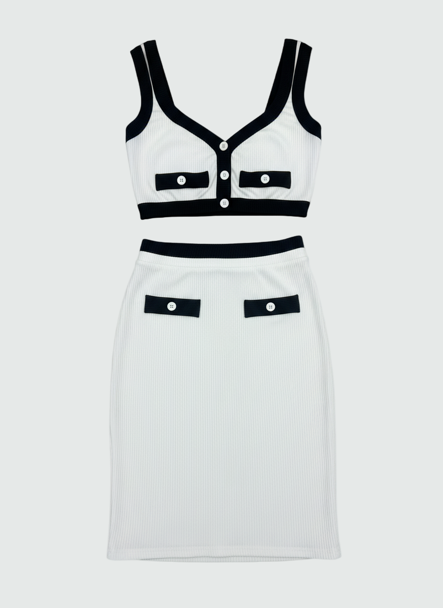 Ivory Noir Co-Ord Set