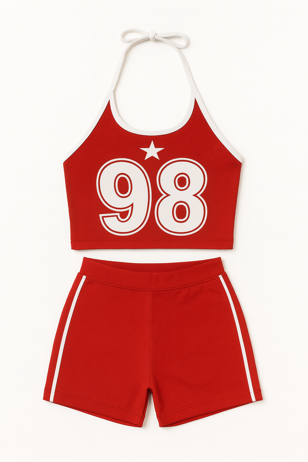 Varsity ’98 Star Halter Short Set